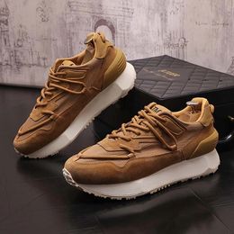 2023 Breathable Men Shoes Summer Slip On Loafers Men Casual Leather Shoes Moccasin Heighten Shoes Flats Driving Shoes