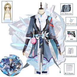 Game Honkai Star Rail Yanqing Cosplay Costume Suit Coat Pants Headdress Accessories Halloween Carnival Party Anime Clothing cosplay