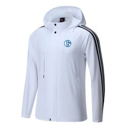 FC Schalke 04 Men's jackets warm leisure jackets in autumn and winter outdoor sports hooded casual sports shirts men and women Full zipper jackets