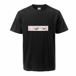 Men's T Shirts Zero Two Darling In The Franxx Those Eyes Short Sleeve Shirt Men Casual T-Shirt Male Tee Cotton Tshirt Fitness Streetwear