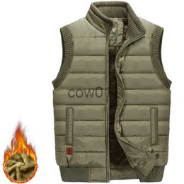 Men's Vests 2023 Men's Winter Jackets Sleeveless Vest Thick Fleece Warm Waistcoat Male Plush Casual Windproof Big Size Plus 8XL Large J231102