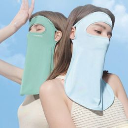 Cycling Caps Ear Wearing Dust-Proof Neck Scarf Breathable Ice Silk Bib UV Protection Riding Mask Face Cover Sunscreen