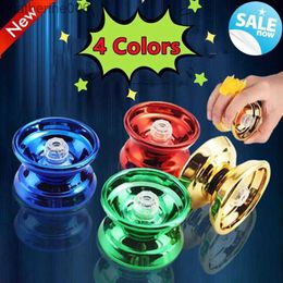 Yoyo 4 Color Professional Aluminum Metal Yoyo for Kids and Beginners Metal Yo-yos for Kids and Adults with Yo Accessories Toy GiftL231102