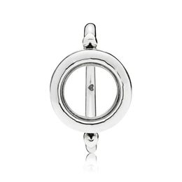 New Trendy 925 Sterling Silver Fashion Signature Floating Locket Ring For Women Wedding Party Gift Fine Europe Jewellery Original D12383