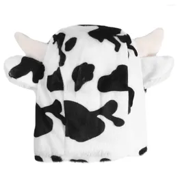 Cat Costumes Pet Dog Cow Transformation Hat Decorate Cosplay Costume Sponge Plush Shaped Cap