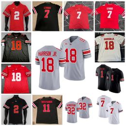 Marvin Ed Harrison Jr. Emeka Egbuka Jerseys Mens Womens Red White Treveyon Kids Henderson Kyle Mccord Ohio Football State Buckeyes Jerseys