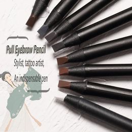 Eyebrow Enhancers 12PCS Eyebrow Pencil Long-Lasting White Eyebrows Cosmetic High quality Natural Waterproof Makeup Wholesaletattoo Eyebrow Pencil 231102