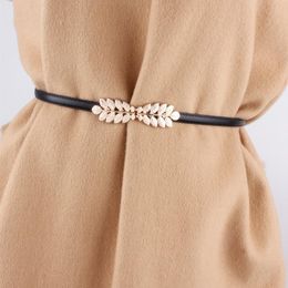 Belts Luxury Genuine Leather For Women Coat Adjustable Female Designer Dress Belt Thin Strap Ceinture Femmle WaistbandBelts