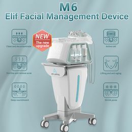 Professional Desktop 6 in 1 M6 Facial Skin Rejuvenation Pore Shrinking Ultrasound Bactericidal Ice Hammer Redness Swelling Remove Instrument