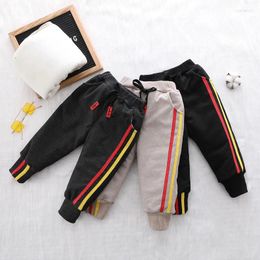 Trousers Boys Winter Warm Pants With Fleece Long For Thickening 2023 High Quality Kids Casual Clothes