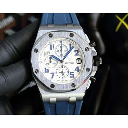 men expensive ap watch ap piglet wrist watches 7P0L high quality swiss quartz movement uhr back transparent rubber strap montre royal reloj