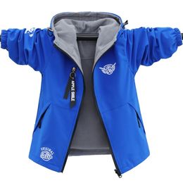 Coat Autumn childrens clothing doublesided clothing jacket wool jacket boy waterproof and windproof childrens jacket boy sports jacket 231102