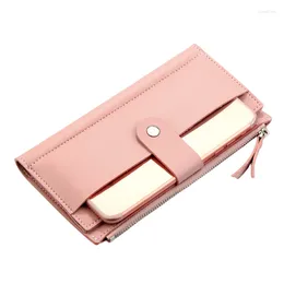 Wallets Multifunctional Mobile Phone Bag Long Women's Wallet Coin Purse Zipper Korean Version Multi-card Storage Clutch