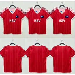 Qqq8 1982 1983 Hamburger Sv Retro Soccer Jersey Away 83 84 Horst Hrubesch Milewski Magath Rolff Vintage Classic Final European Cup Football