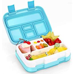 Dinnerware Sets Children's Leak Proof Bento Lunch Box 5 Compartments BPA Free Dishwasher Safe Suitable For
