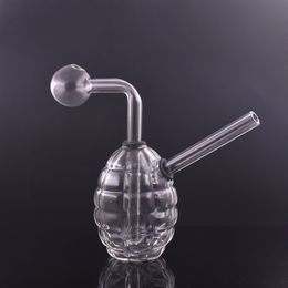 Wholesale Glass Bong Water Pipe Round Grenade Fab Egg Hookah Oil Dab Rigs Bubbler Smoking Pipe with Downstem Oil Burner Pipe Dhl Free
