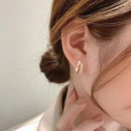 Stud Earrings 2023 Shell Double Layer Women's Summer Korean High Grade