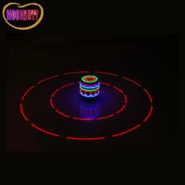 Spinning Top Colourful illuminated toy rotating top whip top flashing music classic baby and childrens toy birthday gift Peg top children YOYO 231102