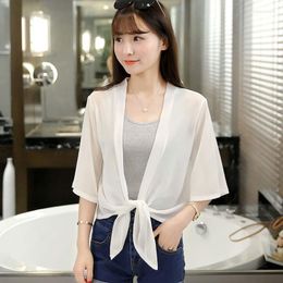 Women's Blouses Blouse Women Beach Style Sexy Half-sleeved Coat Chiffon Top Shawl Sun Protection Clothes Air Conditioning Cardigan
