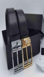 Luxury Leather Men Belt GoldSliver Mb Digner Empty Brand Pin Gp Tail Belt Poison 2021 NewRZYO8619402