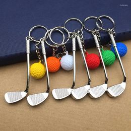 Keychains Golf Ball Keychain Fashion Leisure Sports Themed Keyrings Jewelry Cute Souvenirs For Club Members Players Gift