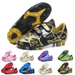 Athletic Outdoor Professional Kids Football Boots TFFG School Football Boots Spikes Boys and Girls Outdoor Sports Training Sneakers 231102