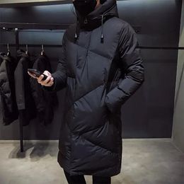 Men's Down Parkas Fashion Winter Jacket Men brand clothing 2023 Parka Thick Warm Long Coats High quality Hooded jacket black 5XL 231101