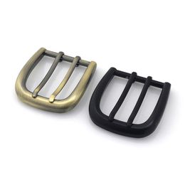 Bag Parts Accessories 1pcs 40mm Metal Belt Buckles Double Pin Brushed Matte End Bar Buckles High Quality Fit for 37mm-39mm Leather Belt Craft Parts 231102