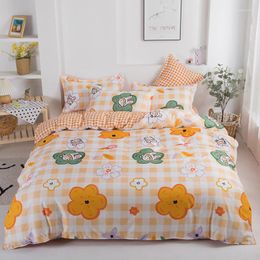 Bedding Sets Simple Bed Cover Set Bedings Leaf Lover Pattern Duvet Bedsheet Pillowcases Double Single Ropa De Cama
