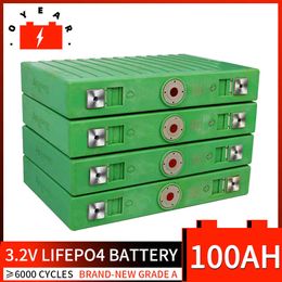 Rechargeable LiFePo4 Battery 100AH Lithium Iron Phosphate Cell Pack DIY 12V 24V 48V For Golf Cart EV RV Pack Boat Solar Battery