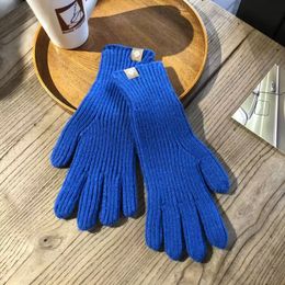 Designer Glove Winter Touch screen Gloves classic fashion Mittens for Men women Warm Anti-slip Touch pure wool Knitted Gloves for Girls Gift