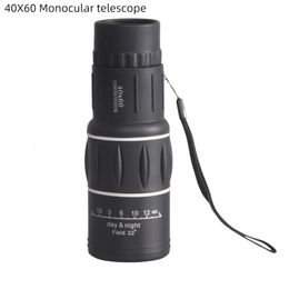 Monoculars 40X60 Monocular Telescope Highdefinition Highmagnification Dualtone Outdoor Observation Travel Viewing 231101