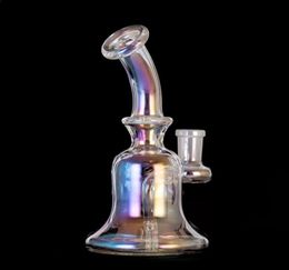 65 inches curved neck hookah electroplating silver dab rig with diffused downstem percolator and large base3064158