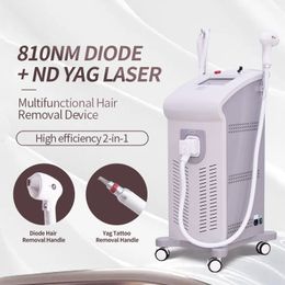 High Efficiency 2 In 1 Fast Tattoo Removal Laser Machine Permanent No-Pain 808 Hair Removal Diode Laser Machine For Commercial Beauty Salon