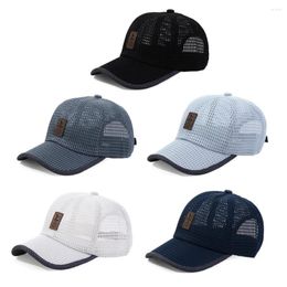 Ball Caps Breathable Baseball Sun Cap Quick Dry Outdoor Space Waterproof Adjustable Snapback Hats UV Protection Polyester Mesh Simple