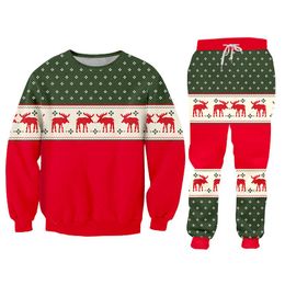 Jogging Clothing Men's Tracksuit Christmas Sweaters Chandals Plus Size Pants Sets Women's Sweatpants Trouser Wholesale Dropship Clothes