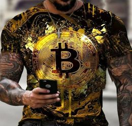 Men's T-Shirts TShirt Crypto Currency Traders Gold Coin Cotton Shirts9111497
