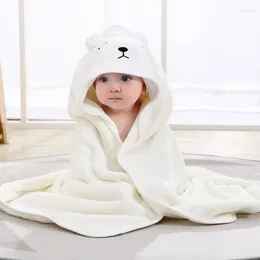 Blankets Born Wrap Blanket Baby Soft Warm Cloak Children Bath Towel Infant Swaddle Coral Fleece