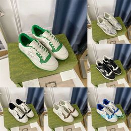 23SS Mens Sneaker Shoe discreet Interlocking Embroidery Black And White Leather Retro-Inspired Sneaker Design Womens Sneaker