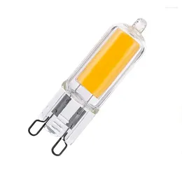 2pcs Mini G9 COB Light Bulb 6W 9W Glass AC220V Spotlight Cold White/Warm White Lampada LED Chandelier For Home Lighting