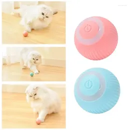 Cat Toys Smart Interactive Ball Toy Rechargeable 360 Degree Spinning Bouncing Balls Automatic Rolling Kitten For Cats