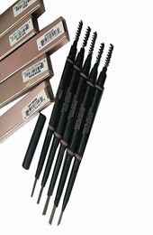 MAKEUP Double eyebrow pencil BROW PENCIL CRAYON EBONYSOFT BROWNDARK BROWN MEDIUM BROWNchocolate3606814