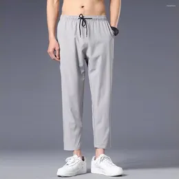 Men's Pants Mens Sweatpants Stretch Active Track Joggers Pockets Gym Workout Trousers Solid Casual Autumn Loose Straight