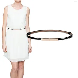 Belts Women Skinny Waist Belt Girls Ladies Dress Decoration Adjustable Patent Leather Waistband For Wedding Party Daily Wear