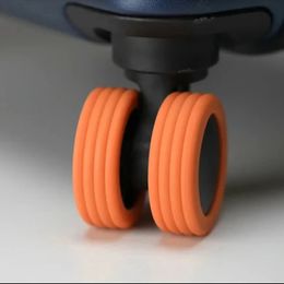 48PCS Silicone luggage wheels Wheels Protector Caster Shoes Travel Suitcase Cover - Reduce Noise and Protect Your Bag (231101)