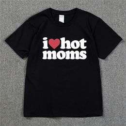 Men's T-Shirts I LOVE MOMS Skateboard t shirt 100% cotton streetwear Men t-shirt USA summer Short sleeve brand hip hop tshirt Swag Tee 230331