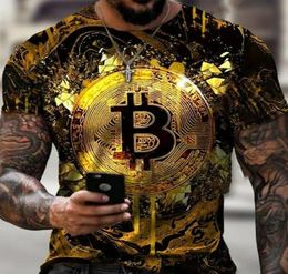 Men's T-Shirts TShirt Crypto Currency Traders Gold Coin Cotton Shirts2796827
