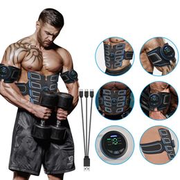 Core Abdominal Trainers Electric Abdominal Muscle Stimulator Slimming Massage Unisex Trainer EMS Exercise Muscle Body Training Fitness Equipment 231101