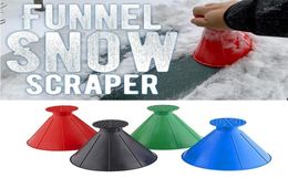 Magnetic Window Cleaners Car Windshield Ice Scraper Tool Cone Shaped Outdoor Round Funnel Remover Snow Tools Cleaning Tools17587086895366