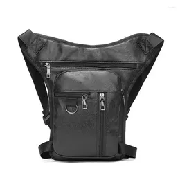 Waist Bags Fashion Men's Multifunctional Pu Leg Bag Outdoor Belt Sports Portable Crossbody Fanny Pack Chest